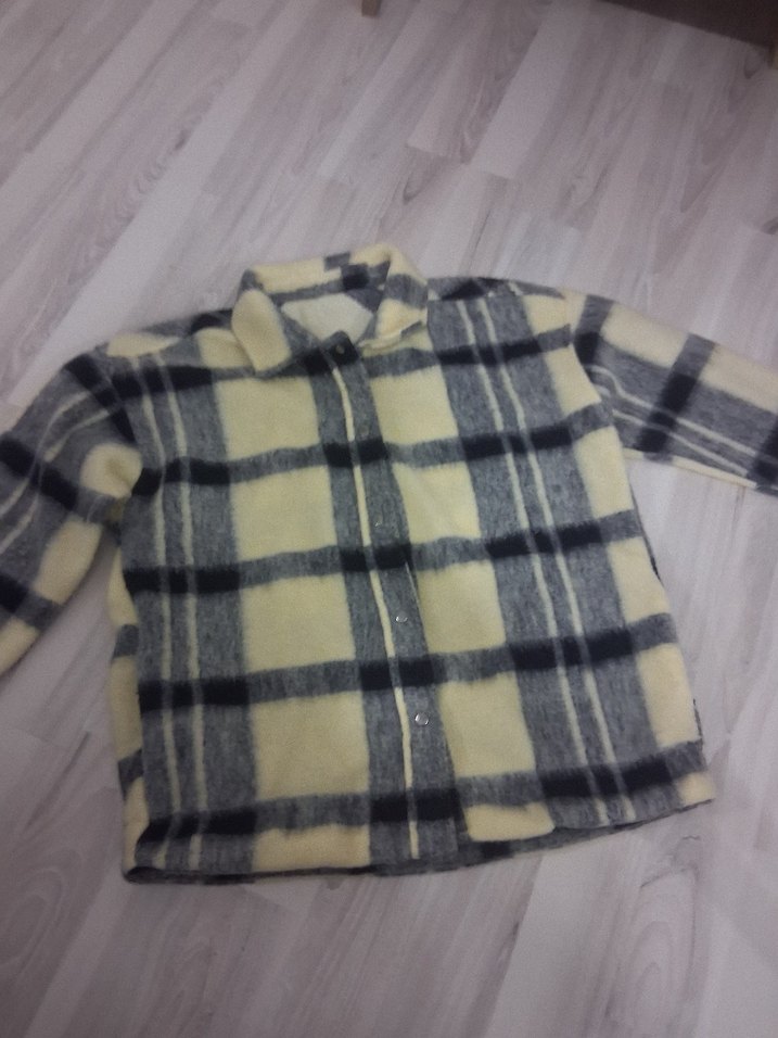 Düğmeli Ekose Desenli Kadın Gömlek - Görsel 2