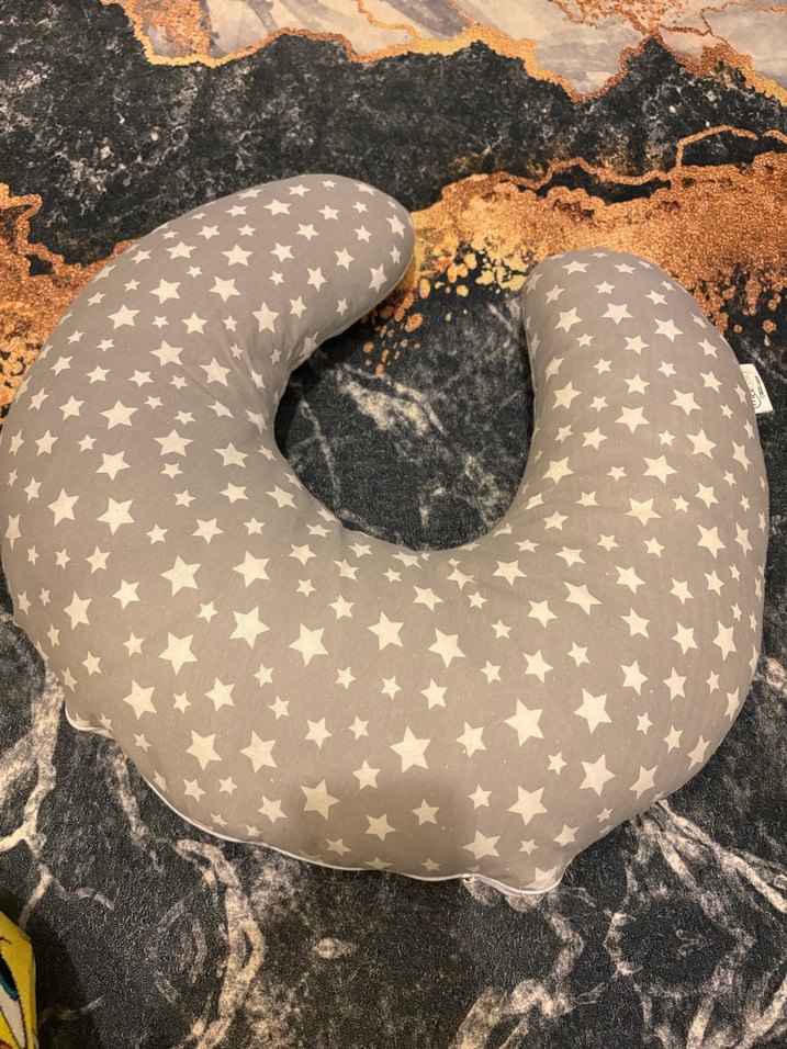 Gri Desenli Emzirme ve Hamilelik Yastığı - Görsel 4