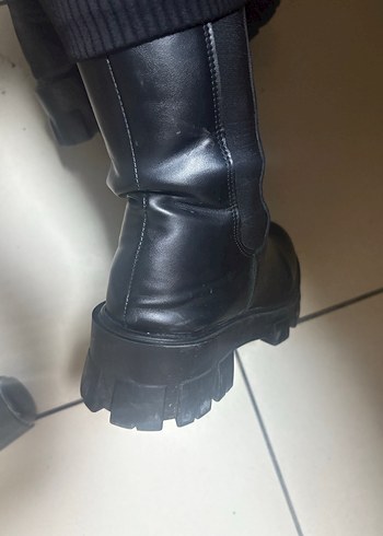 Siyah Platform Topuklu Kadın Bot - Görsel 7