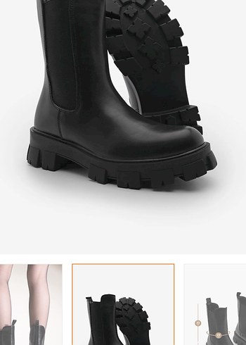 Siyah Platform Topuklu Kadın Bot - Görsel 12