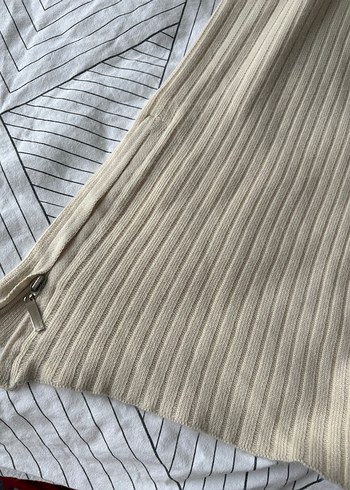 Bej Kadın uzun Kollu Triko Kazak ve alt - Görsel 8