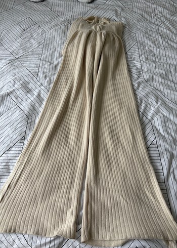 Bej Kadın uzun Kollu Triko Kazak ve alt - Görsel 5