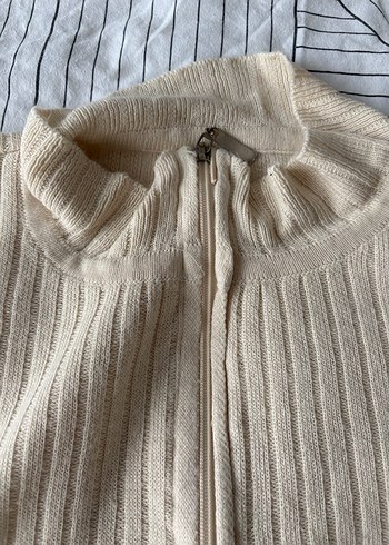 Bej Kadın uzun Kollu Triko Kazak ve alt - Görsel 3