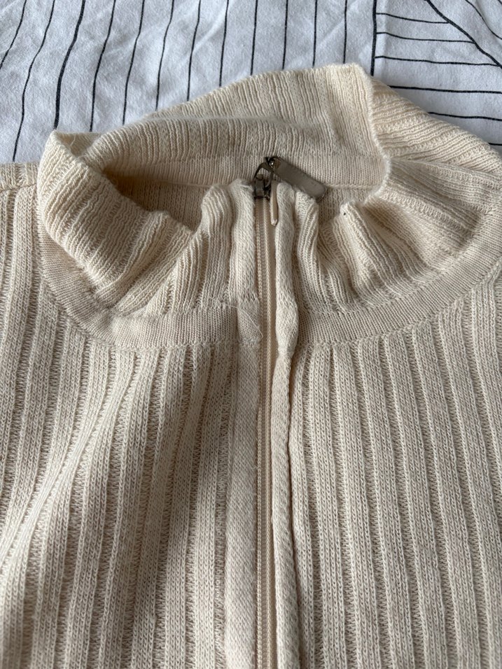 Bej Kadın uzun Kollu Triko Kazak ve alt - Görsel 3