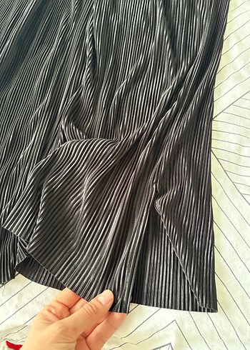 Kadın Siyah Piliseli Uzun Kollu Takım - Görsel 6