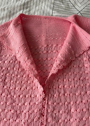 Pembe Bohem Örgü - Görsel 3