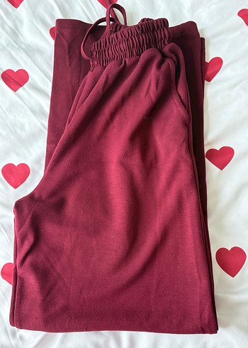 Bordo Kadın Oversize Eşofman Takımı - Görsel 5