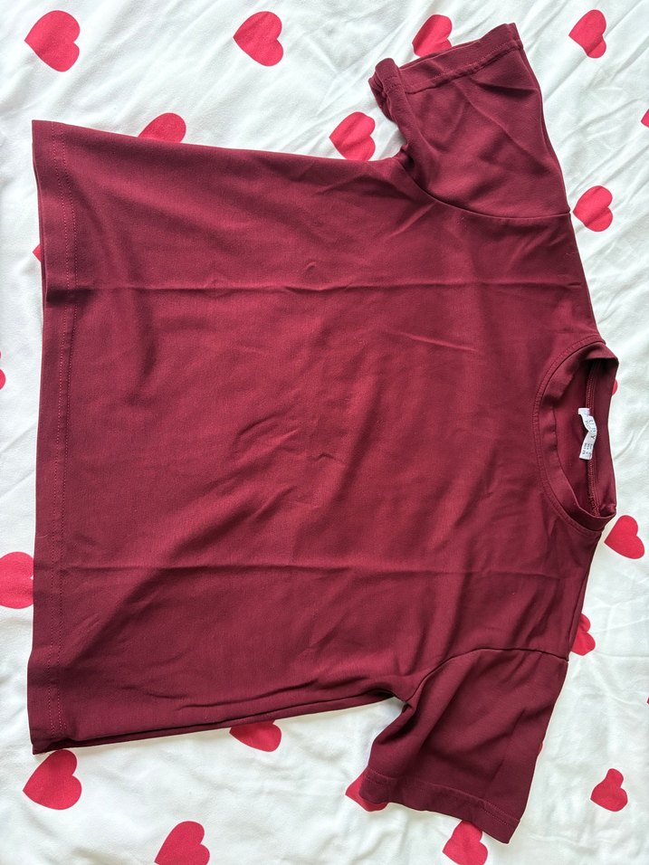 Bordo Kadın Oversize Eşofman Takımı - Görsel 4