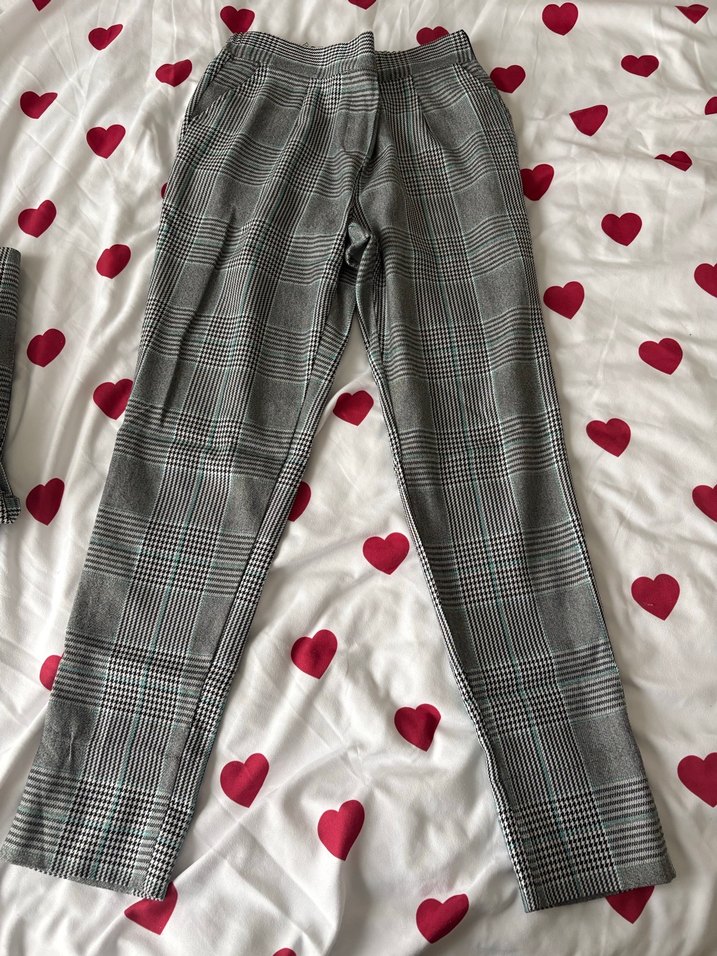 Gri Düğmeli Kadın Ceket Takımı - Görsel 5