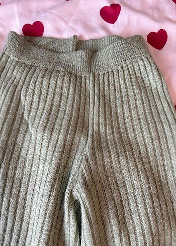 Kadın V Yakalı Yeşil Triko Kazak - Görsel 10