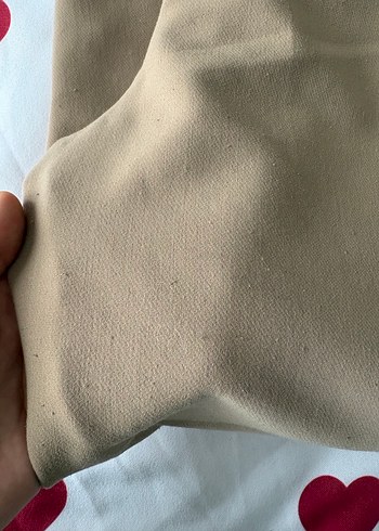 Bej Kadın Pamuk Rahat Kesim Pantolon - Görsel 6