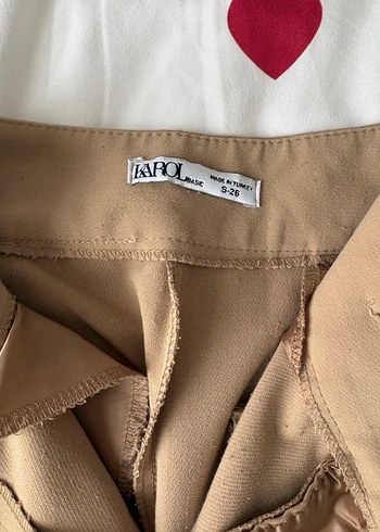 Bej Kadın Pamuk Rahat Kesim Pantolon - Görsel 4