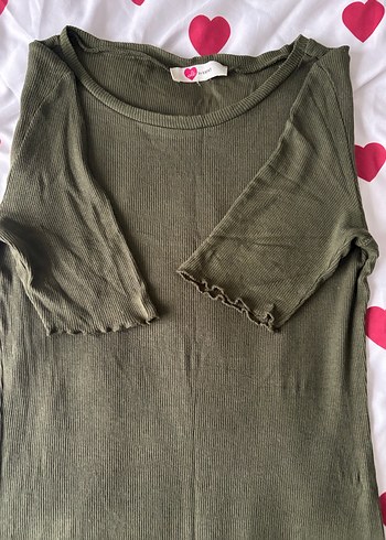 Yeşil Kısa Kollu Midi Elbise - Görsel 3