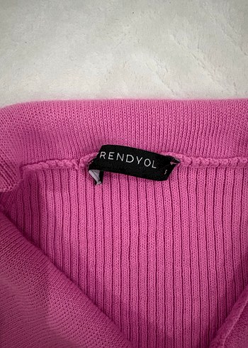 Pembe V Yaka Kemerli Uzun Elbise - Görsel 3