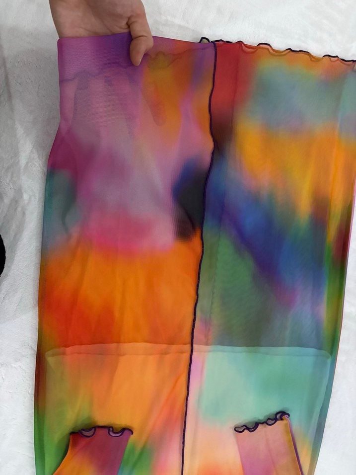 Renkli elbise - Görsel 4