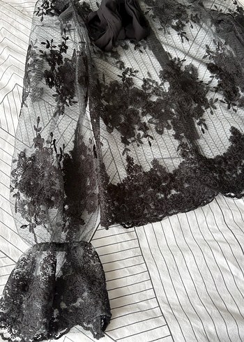 Dantel İşlemeli Siyah Gotik Kadın Bluz - Görsel 2