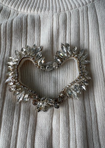 Bej Kısa Kollu Örgü Kadın Kazak - Görsel 4