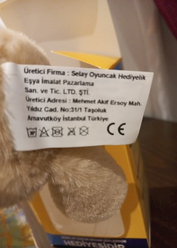 Beden Renk Bebelac Camel Peluş Oyuncak 2 adet