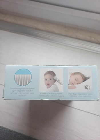 Bebek Saç Kesme Makinesi - Sessiz, Su Geçirmez - Görsel 2