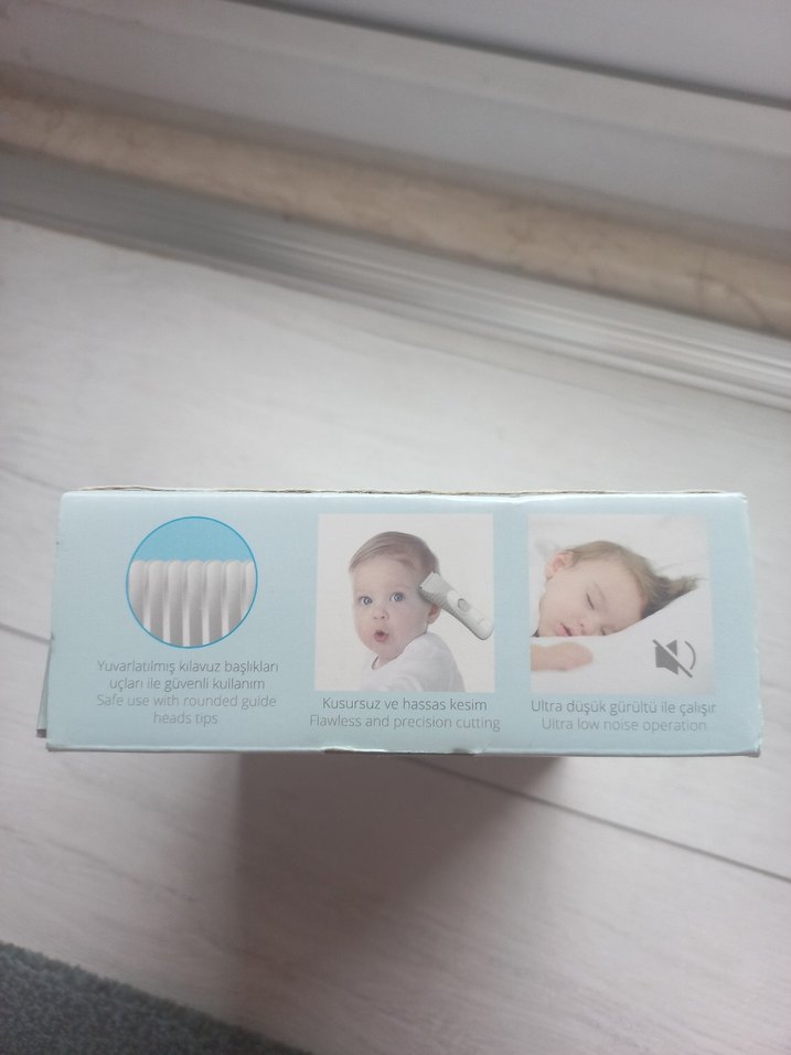 Bebek Saç Kesme Makinesi - Sessiz, Su Geçirmez - Görsel 2