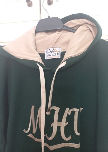 Yeşil Kapüşonlu Fermuarlı Sweatshirt - Görsel 4