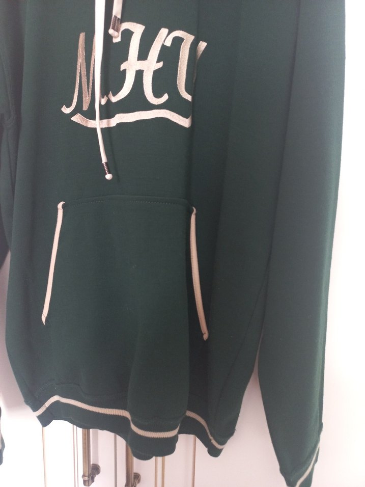 Yeşil Kapüşonlu Fermuarlı Sweatshirt - Görsel 3