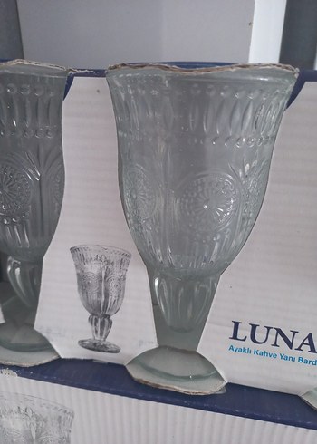 Luna Rayan 6 lıAyaklı Kahve Yanı Bardak Seti - Görsel 2