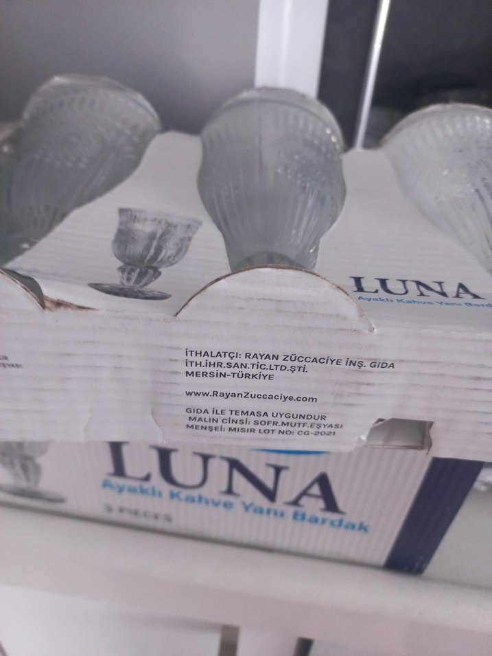 Luna Rayan 6 lıAyaklı Kahve Yanı Bardak Seti - Görsel 3