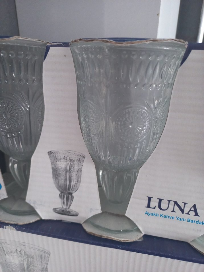 Luna Rayan 6 lıAyaklı Kahve Yanı Bardak Seti - Görsel 2