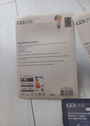 Renkli Uzaktan Kumandalı LED Ampul 3'lü Set - Görsel 3