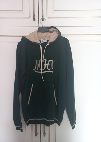 Yeşil Kapüşonlu Sweatshirt ve tshirt 2li - Görsel 3