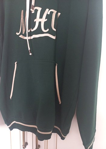 Yeşil Kapüşonlu Sweatshirt ve tshirt 2li - Görsel 2