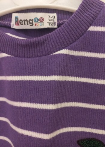 Mor Çizgili Kız Takımı 7 -8 yaş - Görsel 3