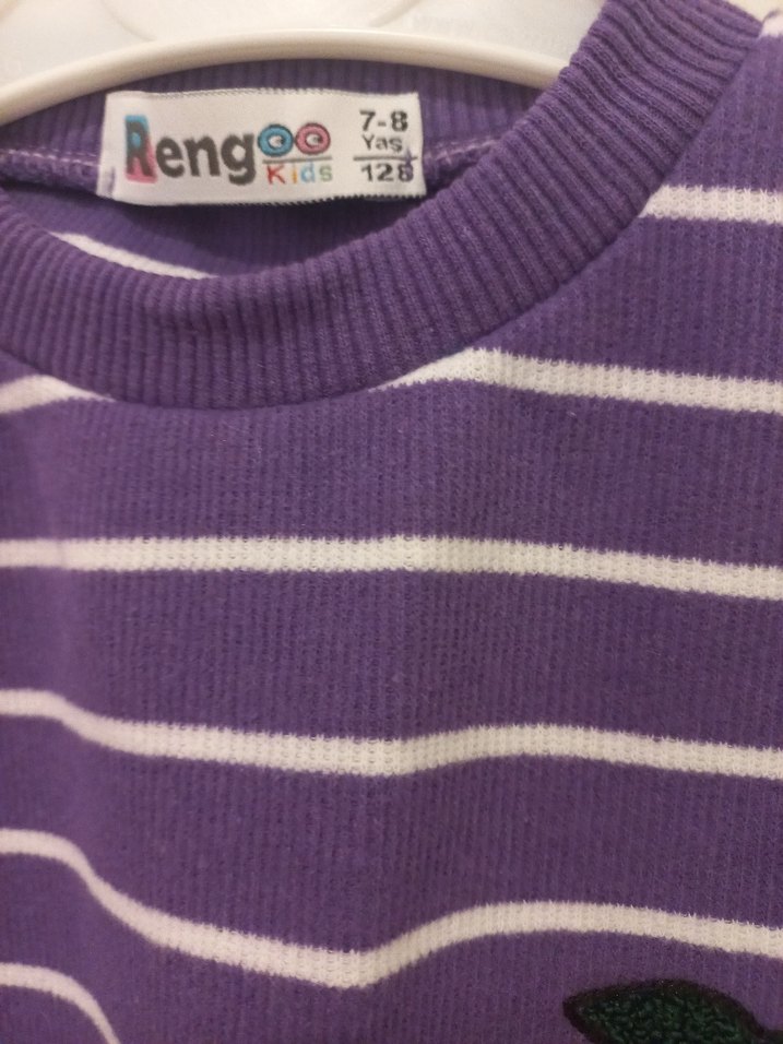 Mor Çizgili Kız  Takımı 7 -8 yaş - Görsel 3