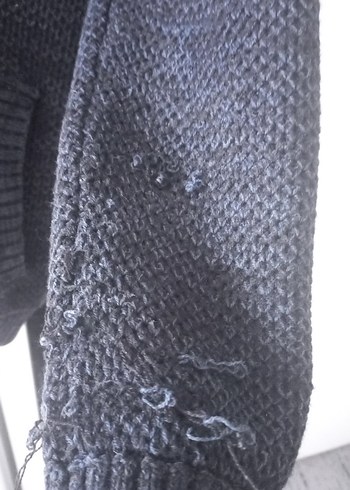 Lacivert içi kürklü Kapüşonlu  fermuarlı hırka XS - Görsel 11