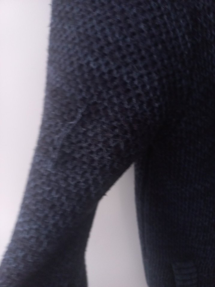 Lacivert içi kürklü Kapüşonlu  fermuarlı hırka XS - Görsel 4