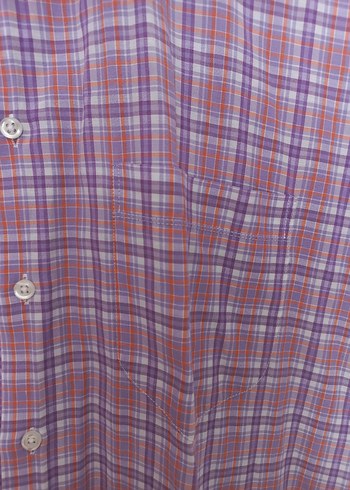 Erkek Kareli Kısa Kollu Gömlek L(41-42) - Görsel 5