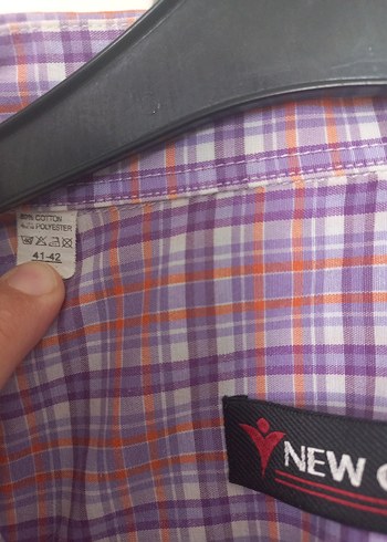 Erkek Kareli Kısa Kollu Gömlek L(41-42) - Görsel 4