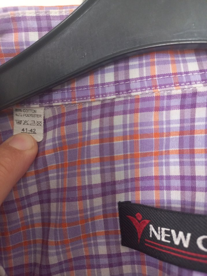 Erkek Kareli Kısa Kollu Gömlek L(41-42) - Görsel 4