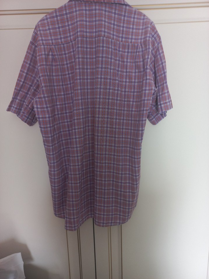 Erkek Kareli Kısa Kollu Gömlek L(41-42) - Görsel 2