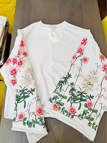 m Beden beyaz Renk H&M bluz
