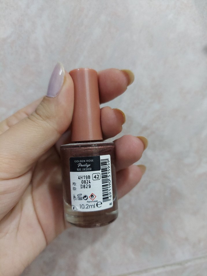 Golden Rose metalik kahve oje - Görsel 2