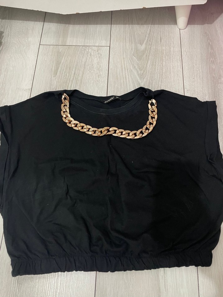 Siyah Zincir Detaylı Kadın Body - Görsel 2