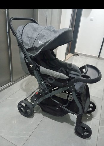 Kraft Gri Bebek Arabası Katlanabilir Model