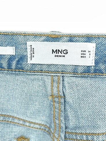 34 Beden mavi Renk Mango Mini Şort %70 İndirimli.