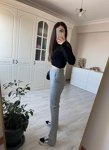 s Beden Quzu marka kumaş pantolon