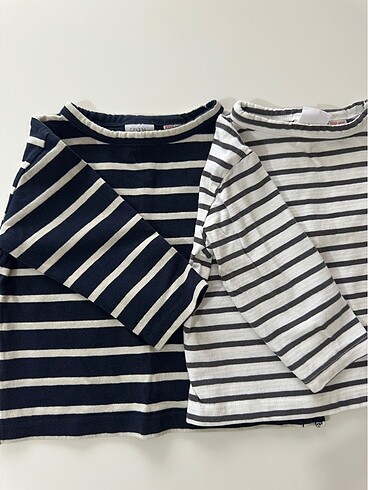 Zara çizgili sweatshirt