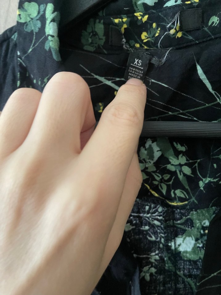 Siyah Çiçek Desenli Uzun Bohem Elbise - Görsel 5