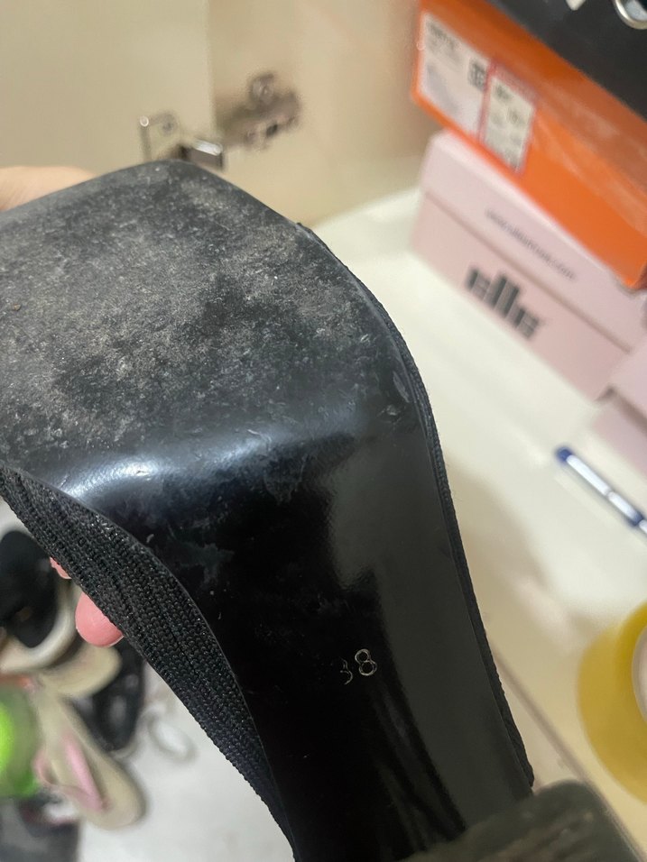 Siyah Şeffaf Topuklu kadın ayakkabı - Görsel 2