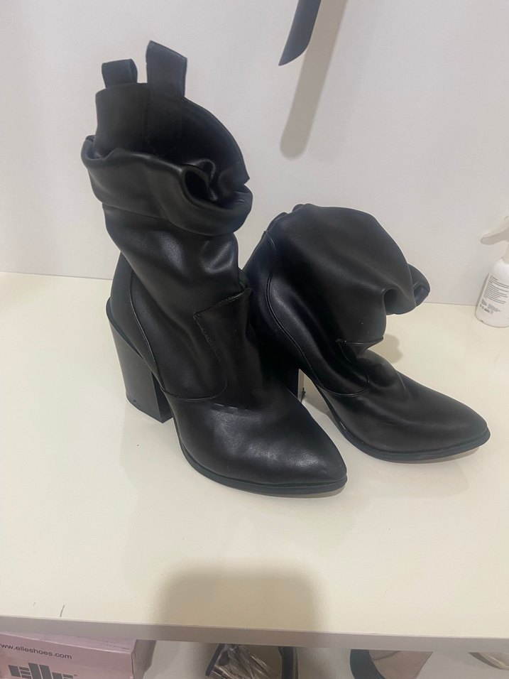 Bambi Siyah Kadın Çizme - Görsel 4